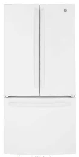 GE *GNE25JGKWW -24.7 cu. ft. French Door Refrigerator in White, ENERGY STAR