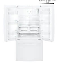 GE *GNE25JGKWW -24.7 cu. ft. French Door Refrigerator in White, ENERGY STAR