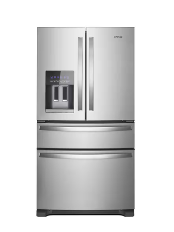 Whirlpool *WRMF3636RZ  24.5-cu ft 4-Door French Door Refrigerator with Ice Maker, Water and Ice Dispenser (Stainless Steel) ENERGY STAR