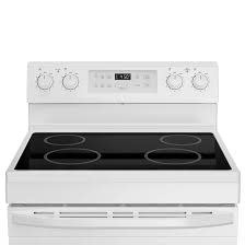 Midea *MER30S2AWW 30-in Glass Top 4 burners 6.3-cu ft Freestanding Electric Range ( White )