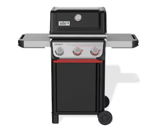 Weber *WEBER SPIRIT E-325 LP BLK 3-Burner Propane Gas Grill in Black with Powerful Boost Burners