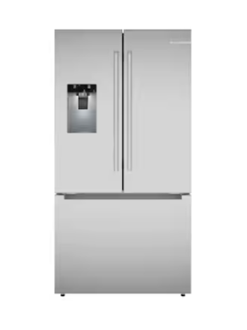 Bosch *B36FD31ENS - Bosch Fastest Ice Maker Standard-Depth 300 Series 26-cu ft 3 -Door Smart Compatible French Door Refrigerator with Ice Maker with Water and Ice Dispenser ( Stainless Steel ) ENERGY STAR Certified