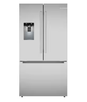 Bosch *B36FD31ENS - Bosch Fastest Ice Maker Standard-Depth 300 Series 26-cu ft 3 -Door Smart Compatible French Door Refrigerator with Ice Maker with Water and Ice Dispenser ( Stainless Steel ) ENERGY STAR Certified