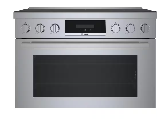 Bosch *HIS8655U 800 Series 36 in. 3.7 cu ft. 5 Burner Slide-In Industrial Style Induction Range w/ Convection Pro in Stainless Steel