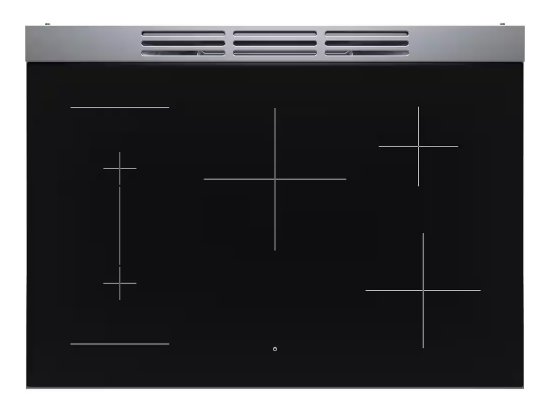 Bosch *HIS8655U 800 Series 36 in. 3.7 cu ft. 5 Burner Slide-In Industrial Style Induction Range w/ Convection Pro in Stainless Steel