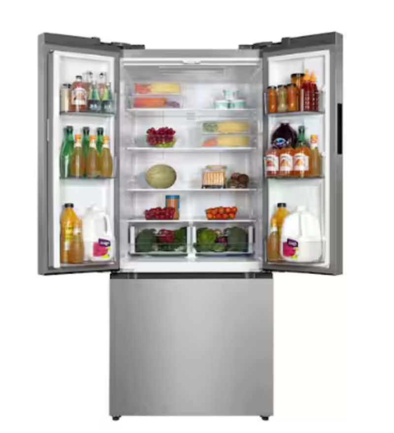 Hamilton BEach *HZ0771  Hamilton Beach Counter-Depth 17.7-cu ft 3 -Door French Door Refrigerator ( Stainless )