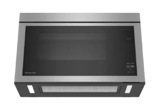 Kitchenaid *KMMF330PSS  30 in. W 1.1 cu. ft. Stainless Steel Flush Built-In 1000-Watt Over-the-Range Microwave