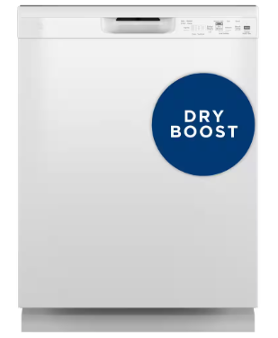 GE *GDF550PGRWW  24 in. Built-In Tall Tub Front Control White Dishwasher w/Sanitize, Dry Boost, 52 dBA