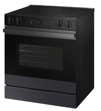 Samsung *NSE6DG8500MT  Bespoke 30 in. 6.3 cu.ft. 5 Burner Element Smart Slide-In Electric Range w/ Air Sous Vide & AirFry in Matte Black Steel