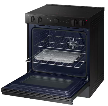 Samsung *NSE6DG8500MT  Bespoke 30 in. 6.3 cu.ft. 5 Burner Element Smart Slide-In Electric Range w/ Air Sous Vide & AirFry in Matte Black Steel