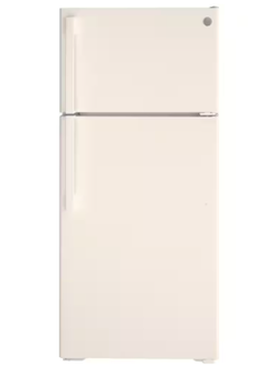 GE *GTE17DTNRCC  16.6 cu. ft. Top Freezer Refrigerator in Bisque, ENERGY STAR