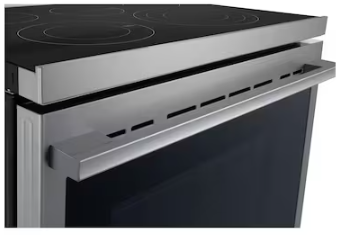 LG *LREN6325XE  30-in Glass Top 5 burners 6.3-cu ft Air Fry Convection Oven Freestanding Electric Range ( Stainless Steel )