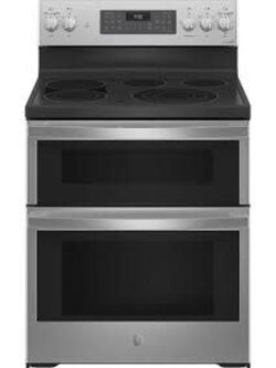 GE *PB965YPFS  Profile 30 in. 5 Burner Element Smart Free-Standing Double Oven Electric Range in Fingerprint Resistant Stainless
