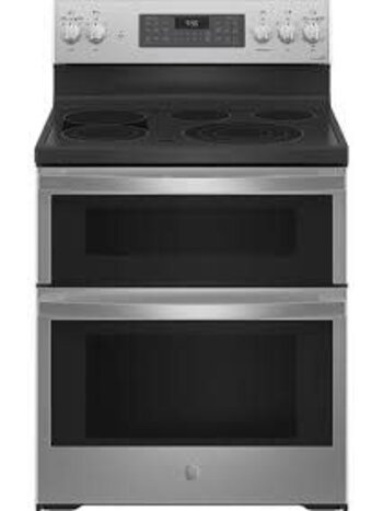 GE *PB965YPFS  Profile 30 in. 5 Burner Element Smart Free-Standing Double Oven Electric Range in Fingerprint Resistant Stainless