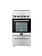 Forno *FFSEL6052-20 Pallerano 20-in Glass Top 4 burners 2.05-cu ft Freestanding Electric Range Stainless Steel )