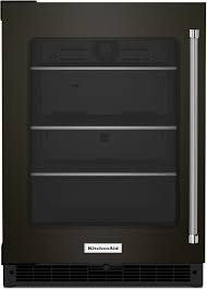 Kitchenaid *KURL314KBS  24" Undercounter Refrigerator with Glass Door and Shelves with Metallic Accentsand with PrintShield™ Finish