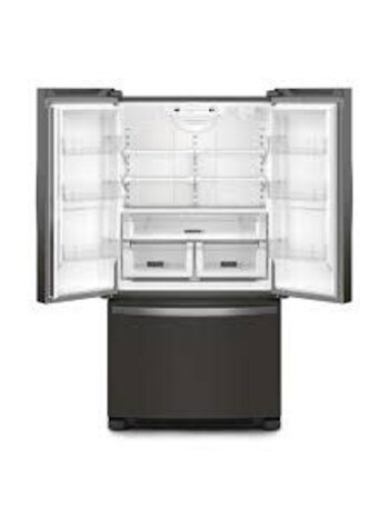 Whirlpool *WRFC2036RV 35 in. 20 cu. ft. counter depth French Door Bottom Mount Refrigerator in Black Stainless with Elevated Deli Drawer