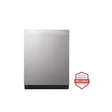 LG *LDTH555NS 24 in. Top Control Smart Wi-Fi Enabled Dishwasher QuadWash Pro, Dynamic Heat Dry, 3rd Rack in PrintProof Stainless Steel