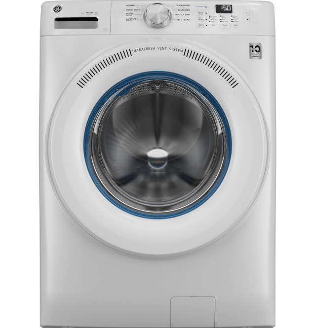 GE *GFW350SSYWW   4.6 cu. ft. Capacity Smart Front Load Washer with UltraFresh Vent System with OdorBlock™