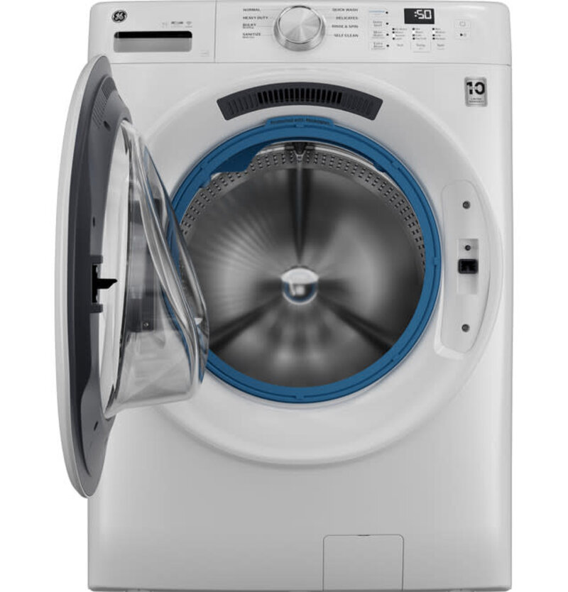GE *GFW350SSYWW   4.6 cu. ft. Capacity Smart Front Load Washer with UltraFresh Vent System with OdorBlock™