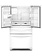 Whirlpool *WRMF3636RW 36 in. 24.5 cu. ft. Wide French Door Bottom Mount Refrigerator in White with Maximum Ice Capacity