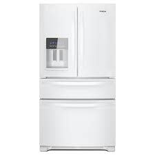 Whirlpool *WRMF3636RW 36 in. 24.5 cu. ft. Wide French Door Bottom Mount Refrigerator in White with Maximum Ice Capacity
