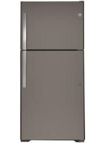 GE *GTS22KMNRES 21.9 cu. ft. Top Freezer Refrigerator in Slate, Fingerprint Resistant, Garage Ready