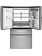GE *PXD22BYPFS Profile 22.3 cu. ft. Counter Depth Four Door French Door Refrigerator in Stainless Steel with Hands-Free Autofill