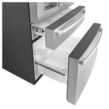 GE *PXD22BYPFS Profile 22.3 cu. ft. Counter Depth Four Door French Door Refrigerator in Stainless Steel with Hands-Free Autofill