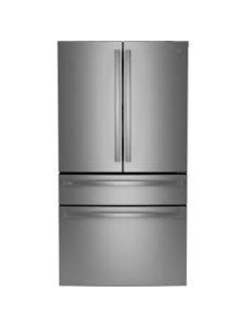 GE *PJE23BYWFS 36 in 23.2 cu. ft. Counter-Depth Fingerprint Resistant 4-Door French-Door Refrigerator w/ Dual-Dispense AutoFill Pitcher