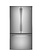 GE *PWE23KYNFS  Profile Counter-Depth 23.1-cu ft 3 -Door French Door Refrigerator with Ice Maker with Water Dispenser ( Stainless Steel ) ENERGY STAR Certified