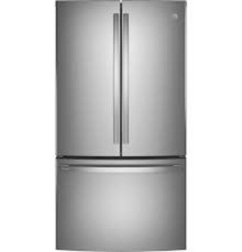 GE *PWE23KYNFS  Profile Counter-Depth 23.1-cu ft 3 -Door French Door Refrigerator with Ice Maker with Water Dispenser ( Stainless Steel ) ENERGY STAR Certified