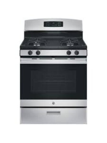 GE *JGBS60REKSS  30 in. 4.8 cu. ft. Freestanding Gas Range in Stainless Steel