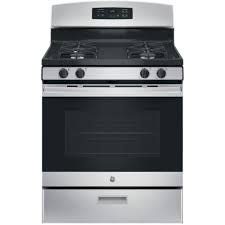 GE *JGBS60REKSS  30 in. 4.8 cu. ft. Freestanding Gas Range in Stainless Steel