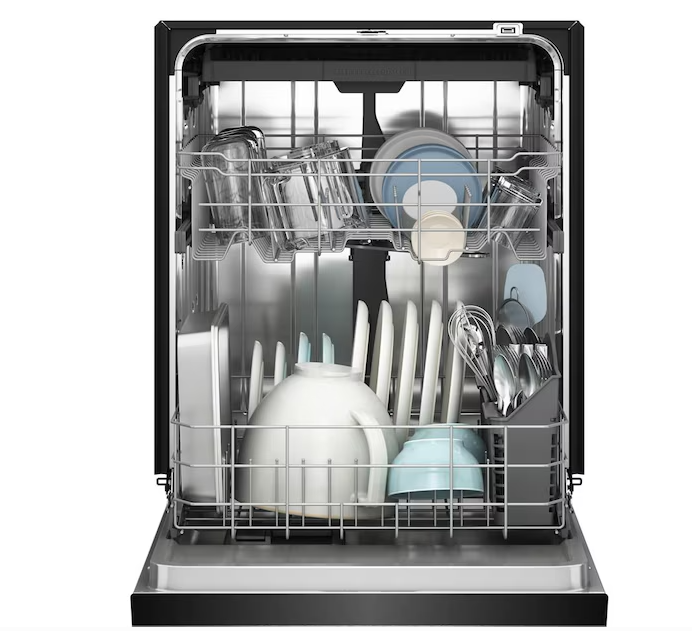 Kitchenaid *KDFS224SPS  24-in Front Control Built-in Dishwasher With Third Rack ( PrintShield Stainless ) , 47-Decibel Very Quiet Sound Level