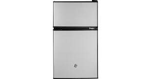 GE *GE GDE03GLKLB 3.1-cu ft Mini Fridge with Freezer ( CleanSteel ) ENERGY STAR
