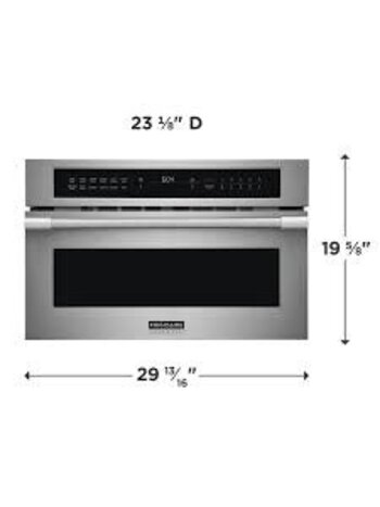 Frigidaire *PMBD3080AF Frigidaire Professional .30 in. Electric Built-In Microwave in Stainless Steel with Convection Bake Technology and Drop-Down Door