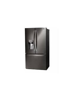 LG *LRFS28XBD LG 28 cu. ft. 3 Door French Door Refrigerator with Ice and Water with Single Ice in Black Stainless Standard Depth