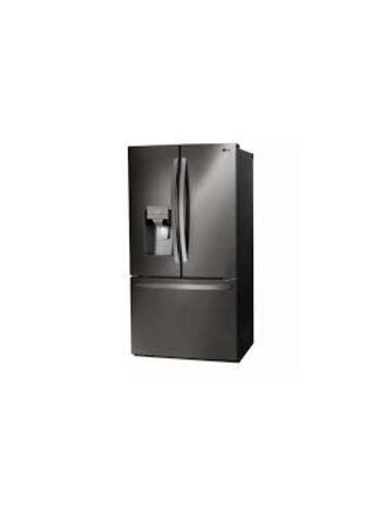 LG *LRFS28XBD LG 28 cu. ft. 3 Door French Door Refrigerator with Ice and Water with Single Ice in Black Stainless Standard Depth