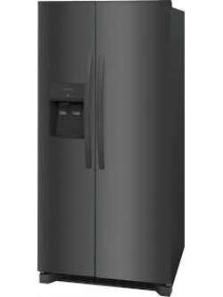 Frigidaire *FRSS2323AD Frigidaire 22.3-cu ft Side-by-Side Refrigerator with Ice Maker ,Water and Ice Dispenser ( Black Stainless Steel ) ENERGY STAR Certified