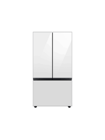 Samsung *RF30BB620012 Samsung Bespoke Standard-Depth 30.1-cu ft 3.0 -Door 36-in Wide Smart Compatible French Door Refrigerator with Dual Ice Maker with Water Dispenser ( White Glass - All Panels ) ENERGY STAR Certified
