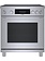 Bosch *HIS8055U Bosch 800 Series 30 in. 3.9 cu ft. 4 Burner Slide-In Industrial Style Induction Range w/ Convection Pro in Stainless Steel
