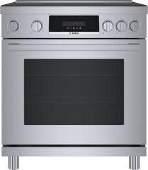 Bosch *HIS8055U Bosch 800 Series 30 in. 3.9 cu ft. 4 Burner Slide-In Industrial Style Induction Range w/ Convection Pro in Stainless Steel