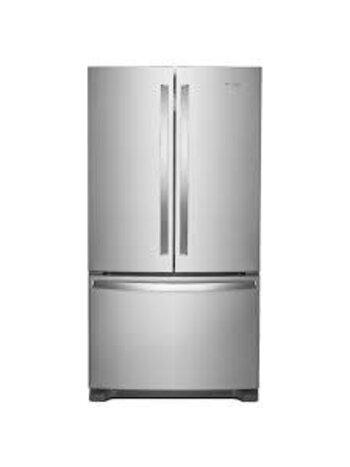 Whirlpool *WRFF3036RZ Whirlpool Standard-Depth 25.2-cu ft 3 -Door 36-in Wide French Door Refrigerator with Ice Maker ( Stainless Steel ) ENERGY STAR Certified