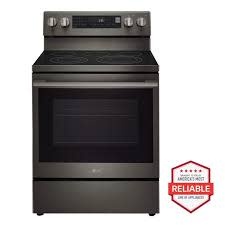 LG *LREN6325ZE LG 30 in. 5 Element Freestanding Electric Range in Stainless Steel Air Fry, ProBake Convection, InstaView, & Premium Handle