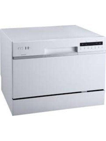 Edgestar *DWP62WH EdgeStar 22-in Portable Countertop dishwasher ( White ) 6 Place Settings 52-Decibel Standard Sound Level
