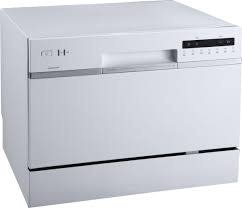 Edgestar *DWP62WH EdgeStar 22-in Portable Countertop dishwasher ( White ) 6 Place Settings 52-Decibel Standard Sound Level