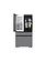 Samsung *RF90F29AECR Samsung Bespoke Standard-Depth Family Hub 29-cu ft 4 -Door 36-in Wide Smart Compatible French Door Refrigerator with Dual Ice Maker with Water Dispenser and Door within Door ( Charcoal Glass Top with Stainless Steel Bottom Panels )