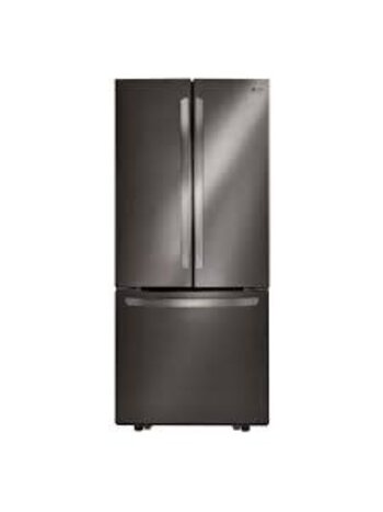 LG *LFCS22520D  LG 30 in. W 22 cu. ft. French Door Refrigerator with Ice Maker in Black Stainless Steel