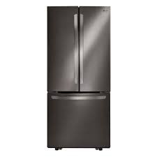 LG *LFCS22520D  LG 30 in. W 22 cu. ft. French Door Refrigerator with Ice Maker in Black Stainless Steel